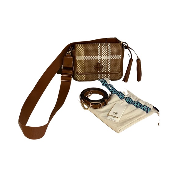 Tory Burch Thea Woven Web crossbody bag - Picture 2 of 11